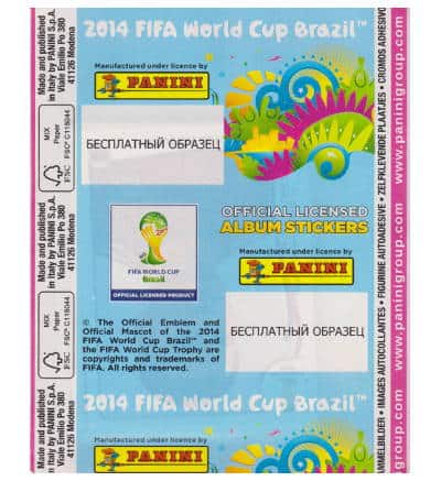 Panini World Cup Brasil 2014 - Pink Russian Packet