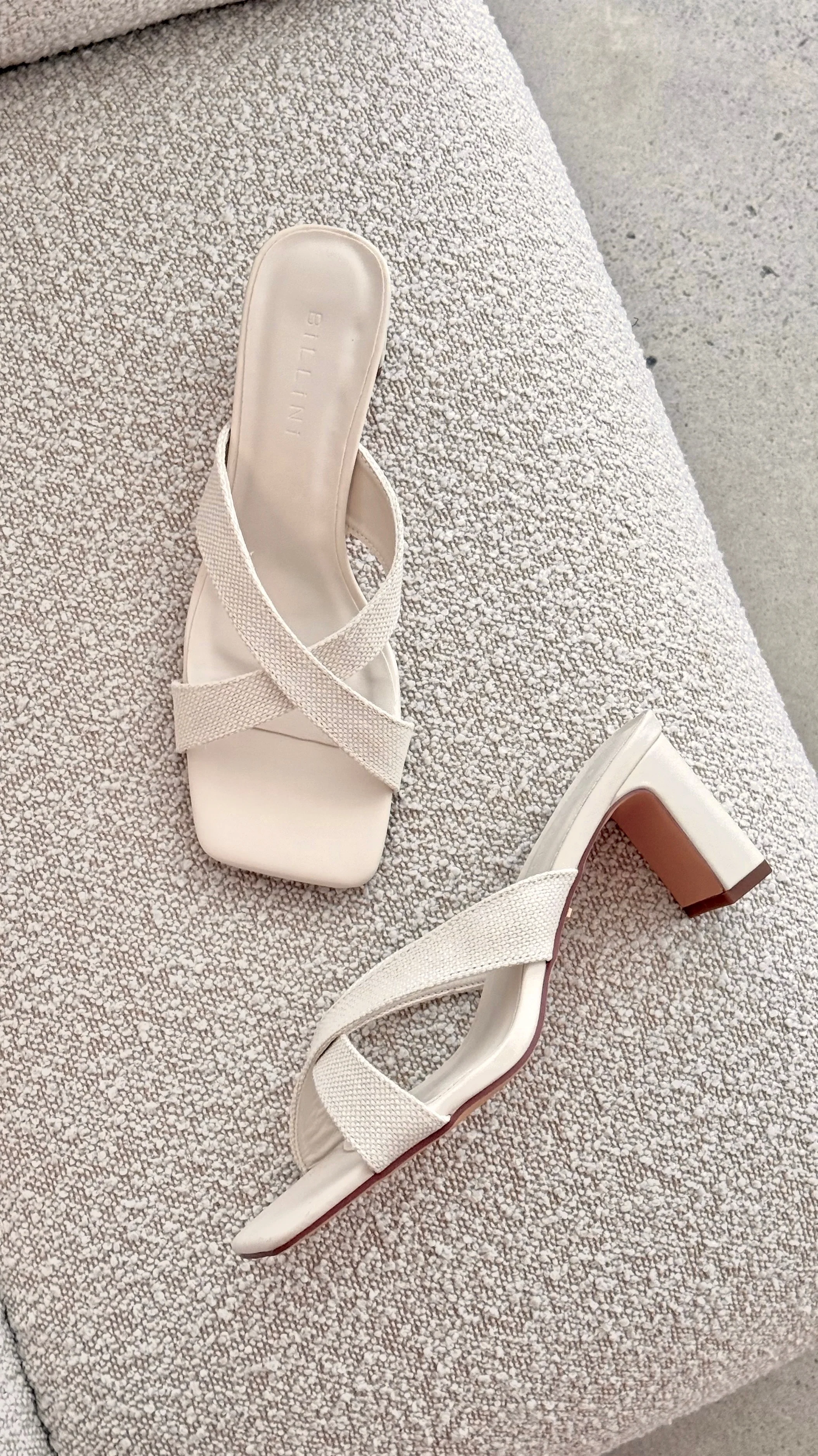 Camila Heel - Ivory Linen