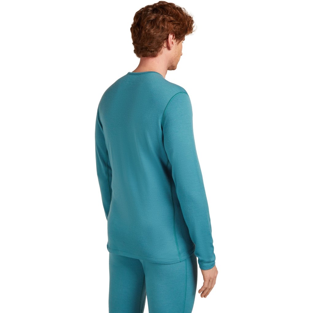Icebreaker Merino 260 Tech Long Sleeve Crewe Thermal Top Men - Topaz