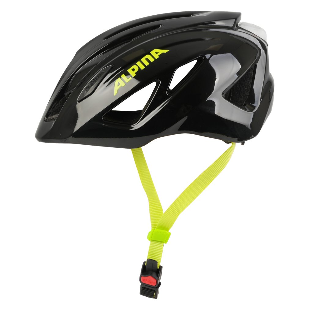 Alpina Pico Flash Kids Bike Helmet - black-neon gloss