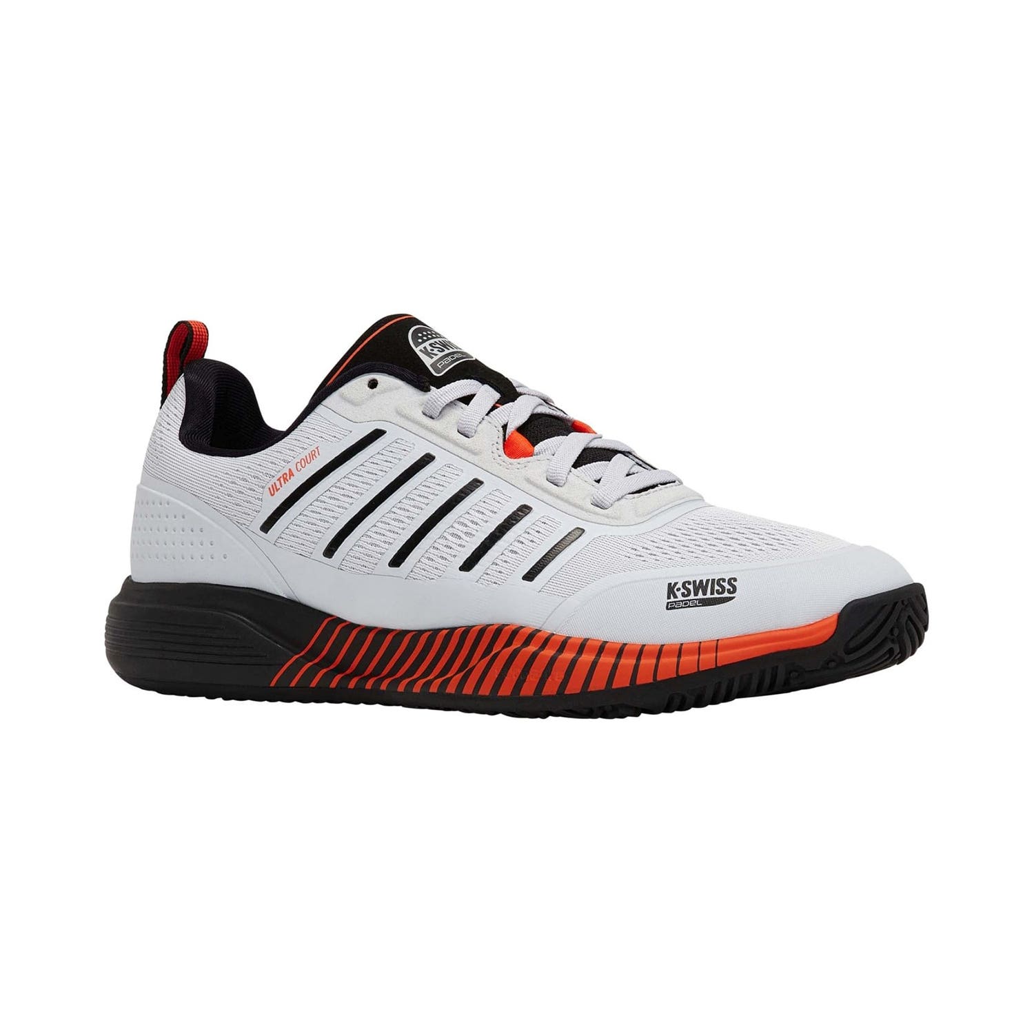 KSWISS ULTRA COURT PADEL WHITE/NEON LAVA 04436-075-M