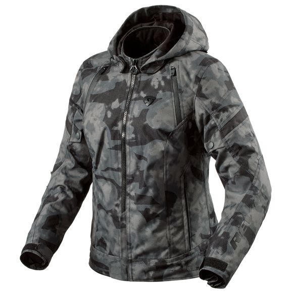 Motorcycle jacket Rev it Flare 3 H2O Ladies - Gray / BlackRef: RI1616