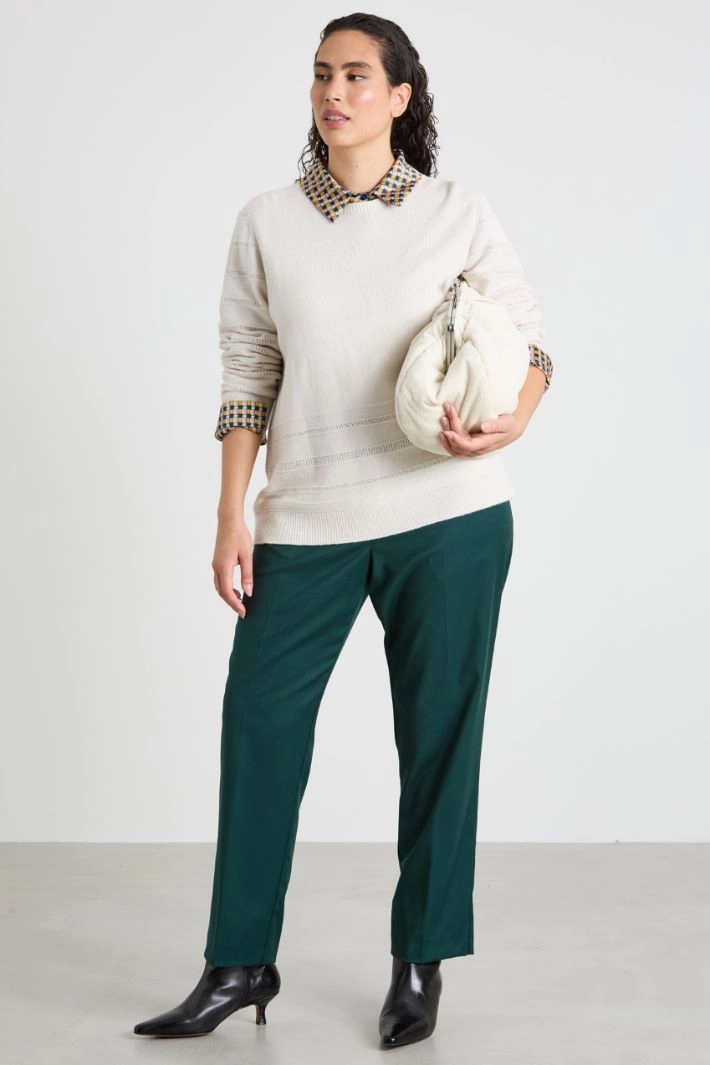 Viscose sweater - CREAM