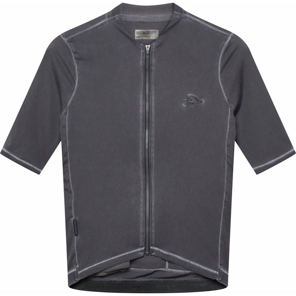 Café du Cycliste Laurette Short Sleeve Jersey Men - cold dye/anthracite