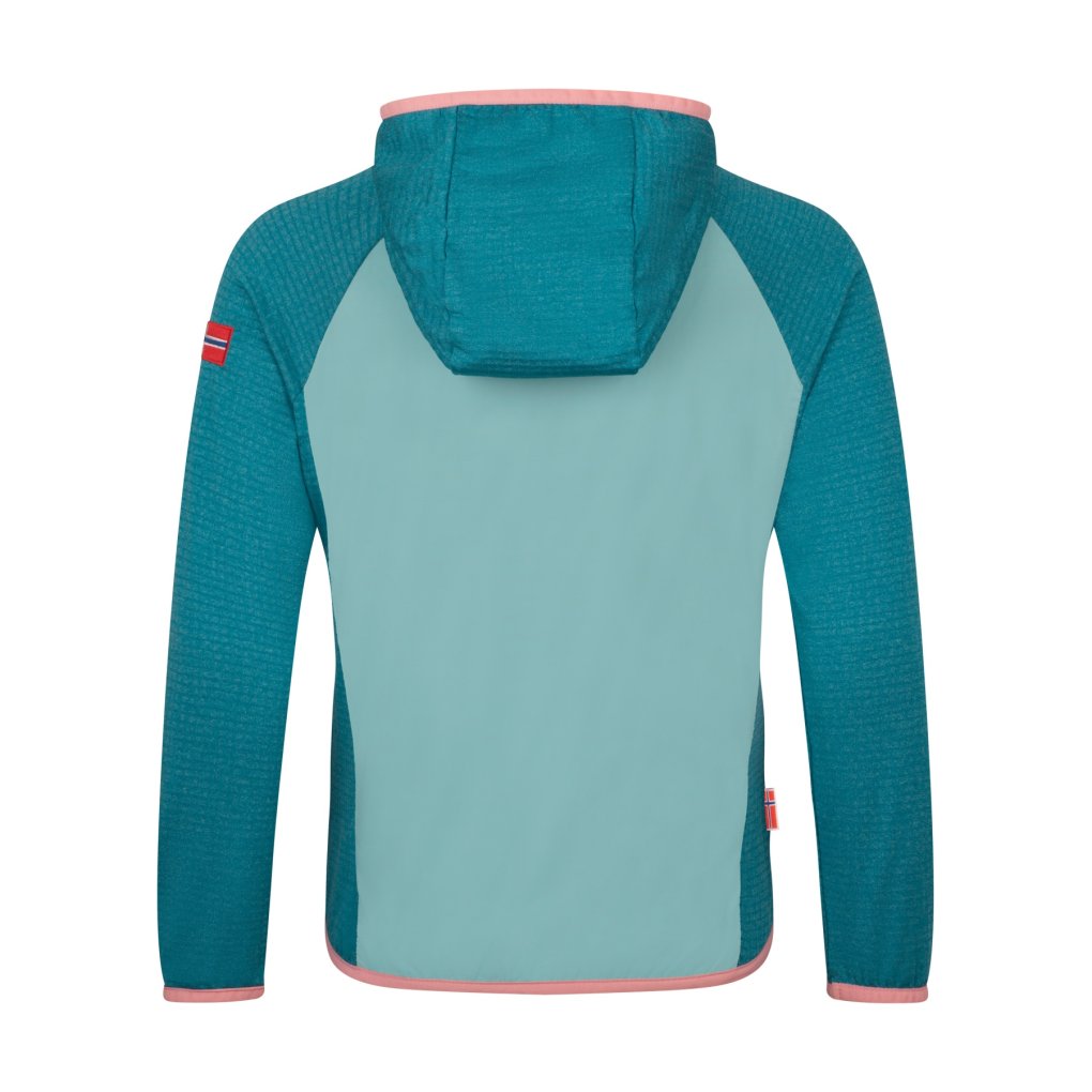 Trollkids Seiland Jacket Kids - Harbor Blue/Aqua Haze/Peony Rose