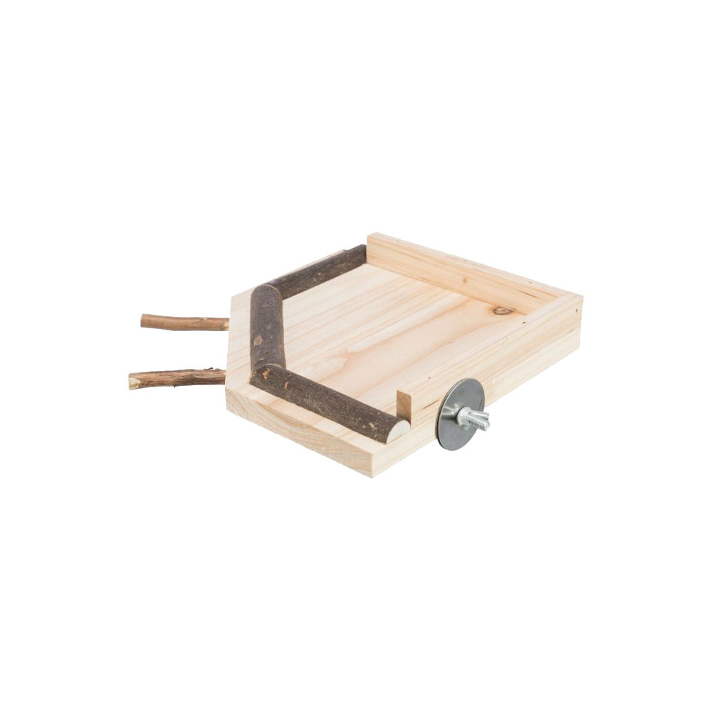 Trixie Landing area  with Perches - Wood - 19 x 19 cm