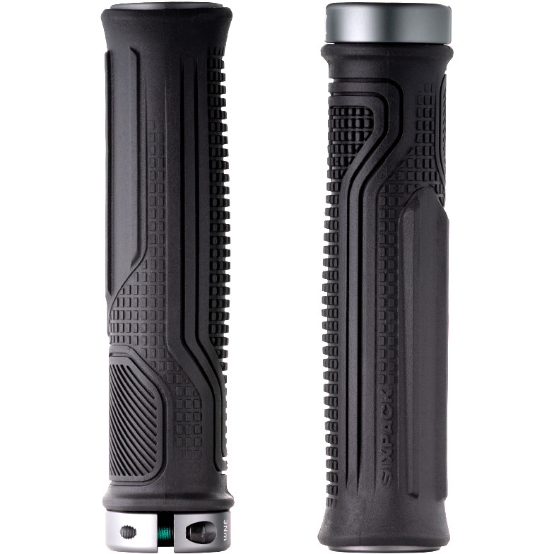 Sixpack Millenium AL Grips - Black/Dark Titanium