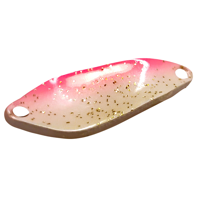 FTM Trout Spoon Strike (2.1 g, White\/Pínk Glitter UV)