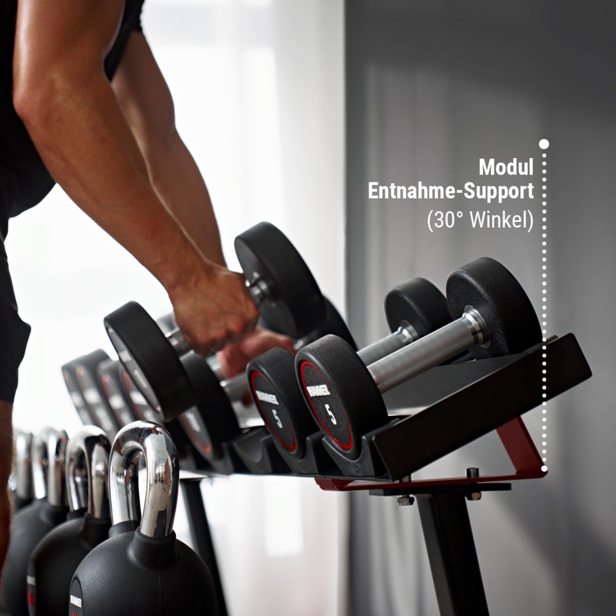 Modular dumbbell rack