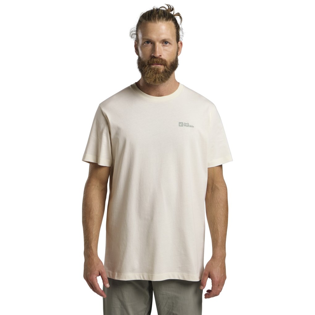 Jack Wolfskin Essential T-Shirt Men - cotton white