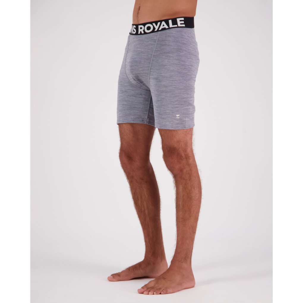 Mons Royale Hold 'em Merino Boxer Men - grey heather