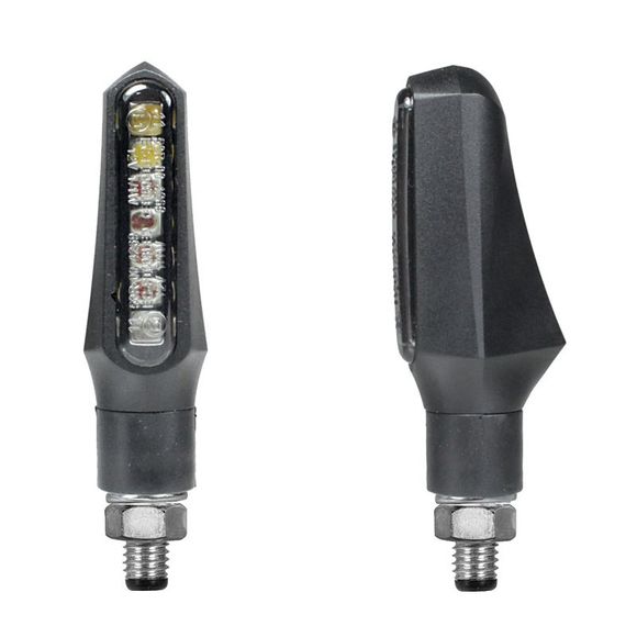 Clignotant Chaft Geek à led avec feux de position (La paire) Universel - NoirRef : CH0420 / IN248