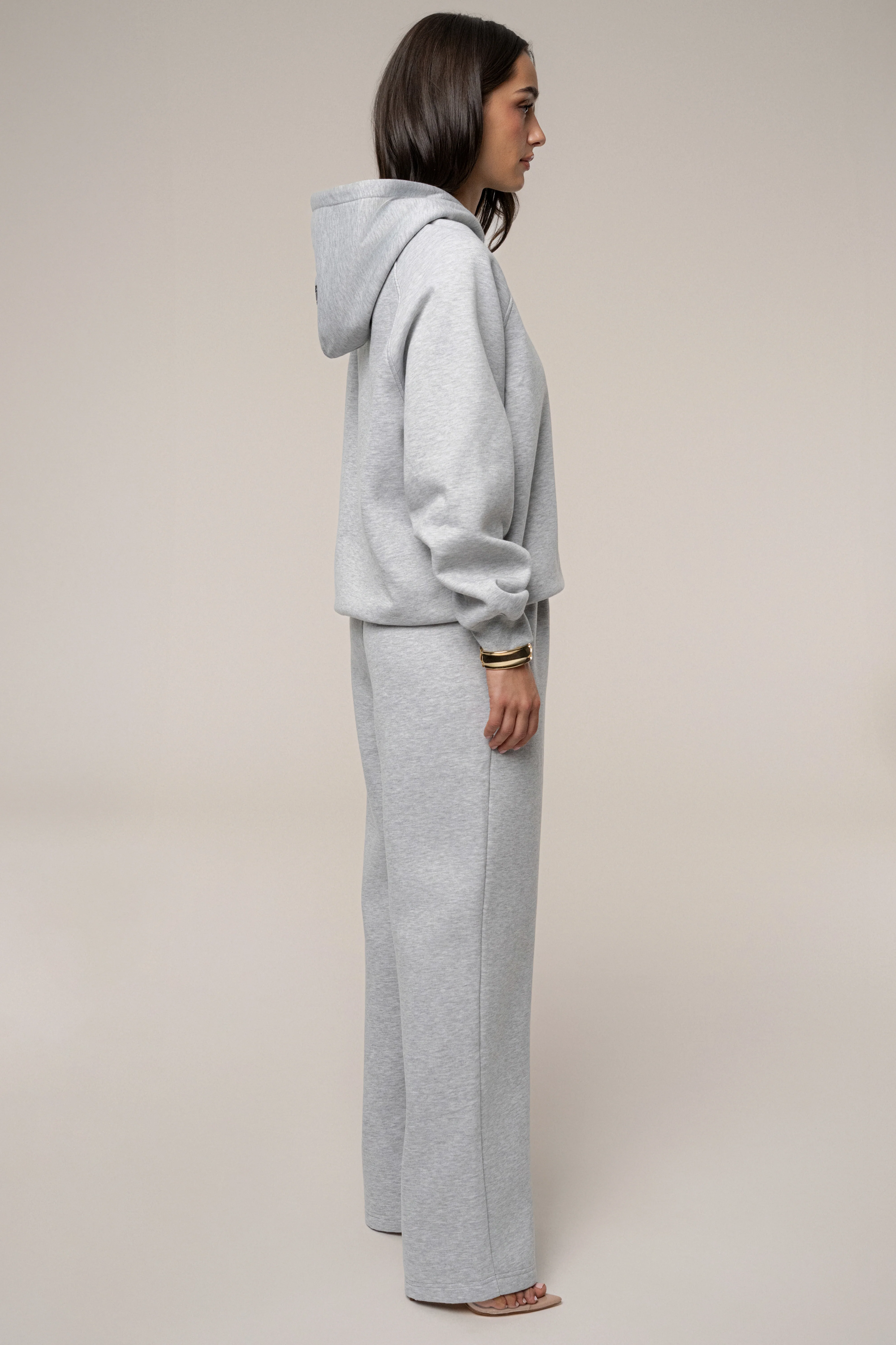 Heather Grey JLUXLABEL Logo Fleece Pants