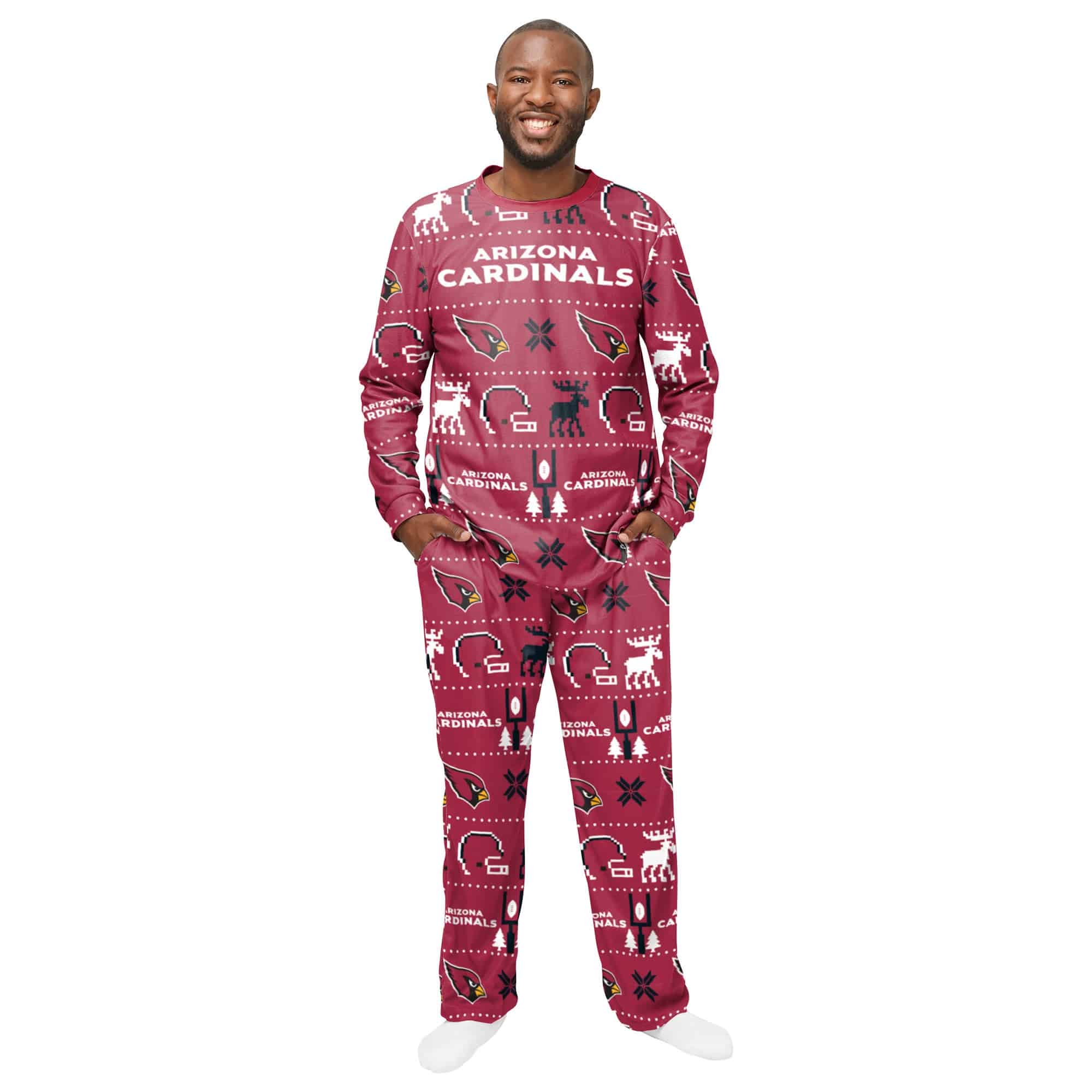 Arizona Cardinals NFL Holiday Pajamas Set (2-Piece)