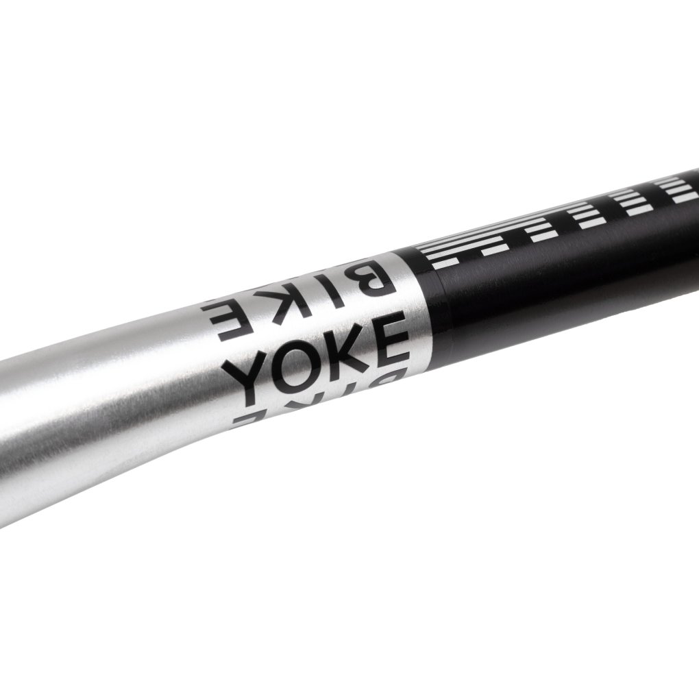 BikeYoke Barmate Al-7050 MTB Handlebar - 65mm Stack - Dual - Black / Silver Anodized