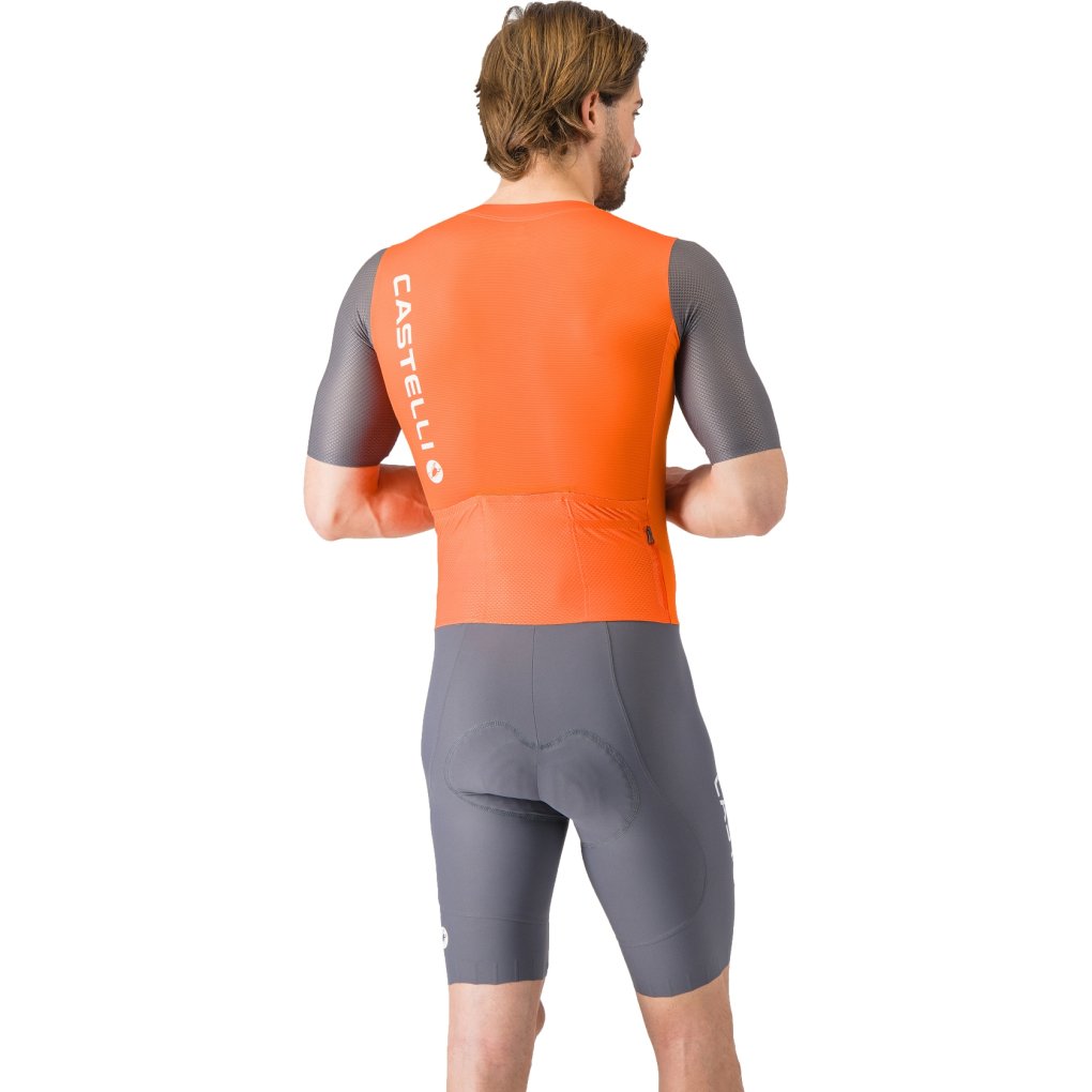 Castelli Saturday Morning Skinsuit Men - brilliant orange/vivd orange/s 034