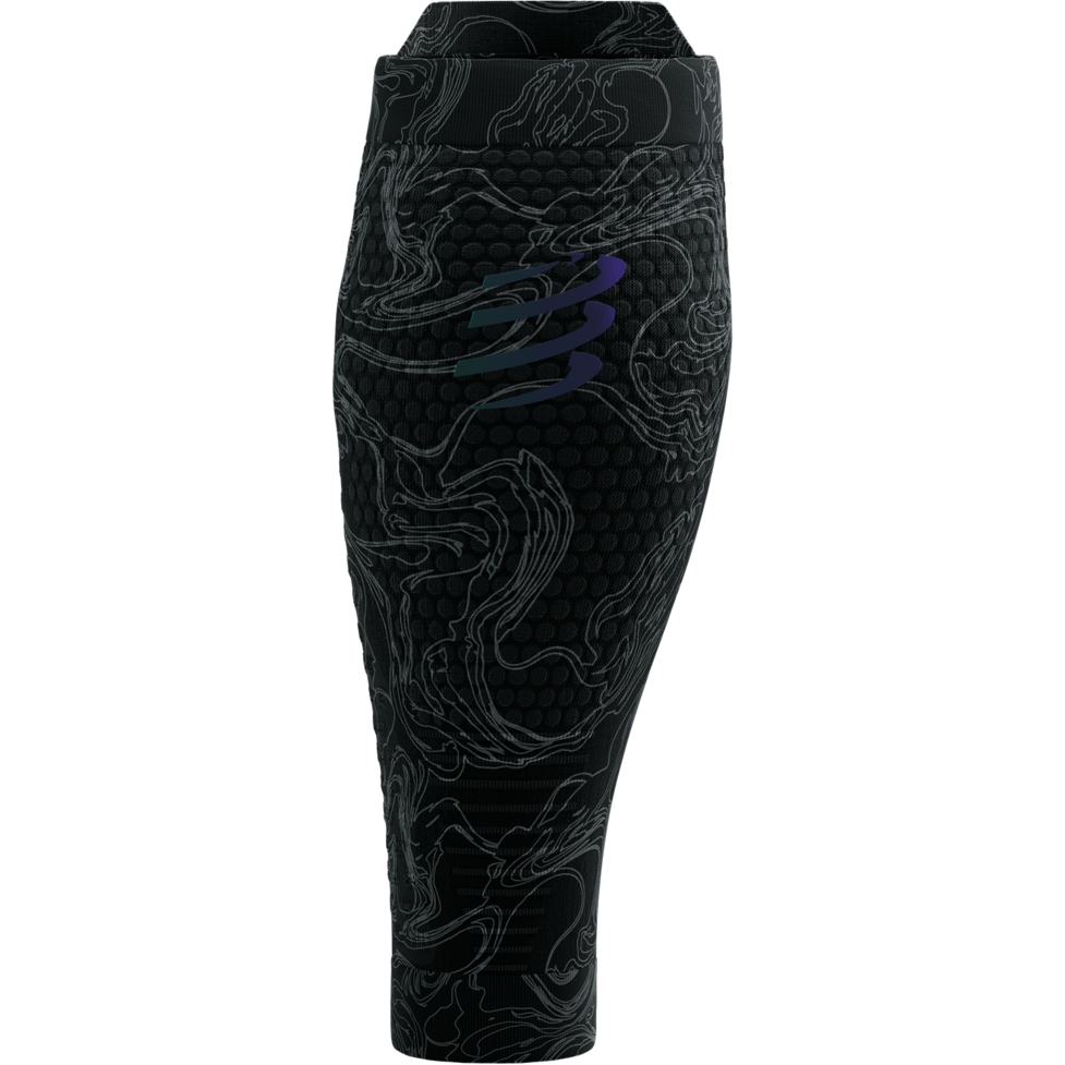 Compressport R2 3.0 Compression Calf Sleeves - black/aurora