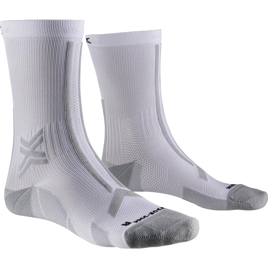 X-Socks Trail Run Discover Crew Socks - arctic white/pearl grey