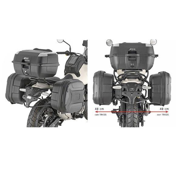 Givi TRK35BB Trekker Lite Side Case (2 x 35 liters) Universal - BlackRef: gi2306 / trk35bbpack2