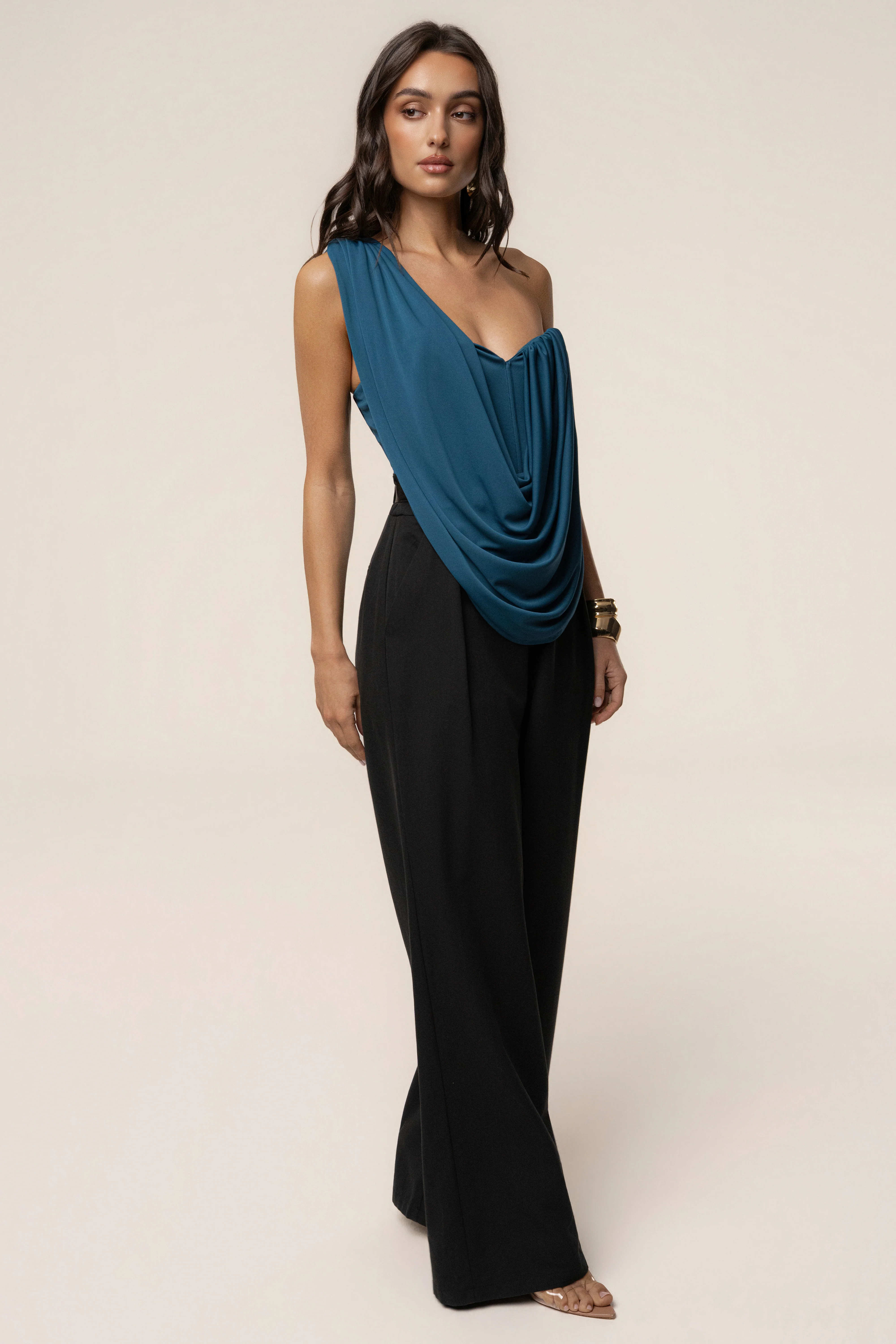 Dark Teal Night Bloom Bodysuit
