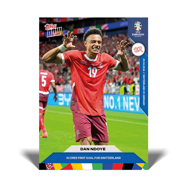 Dan Ndoye - Scores first goal for Switzerland - EURO 2024 TOPPS NOW® Card 25