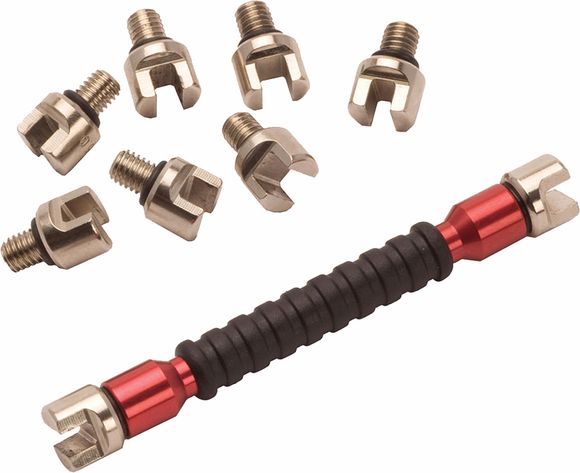 RFX Race spoke wrench with interchangeable tips - red UniversalRef: RFX01515A / 1128686