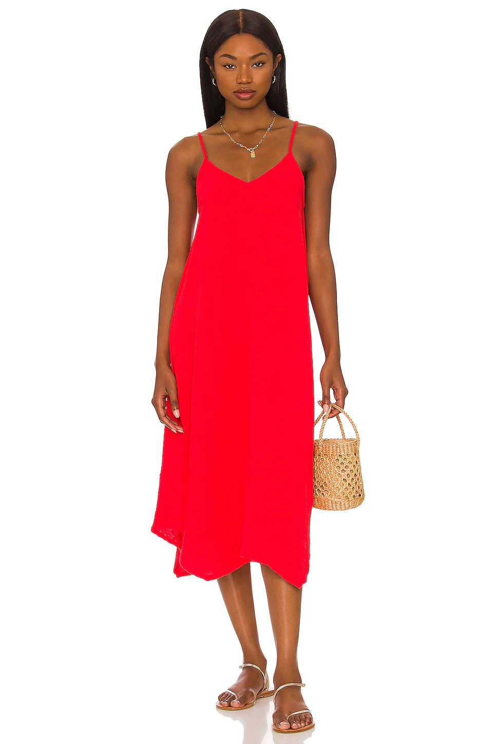 Beach Gauze Midi Dress