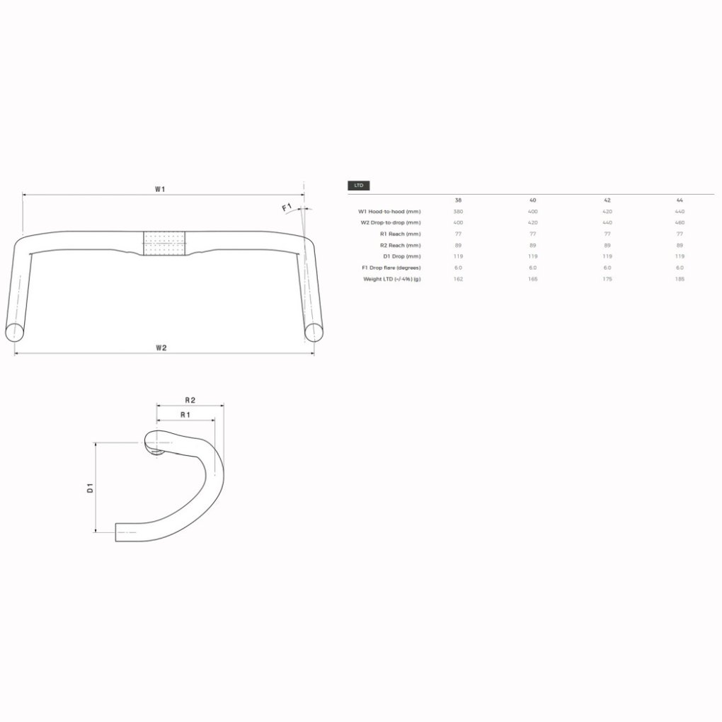 3T Superergo LTD Carbon Handlebar - 31.8 - Stealth Black