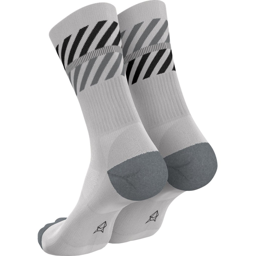 INCYLENCE Merino Light Lanes Socks - Light Grey Black