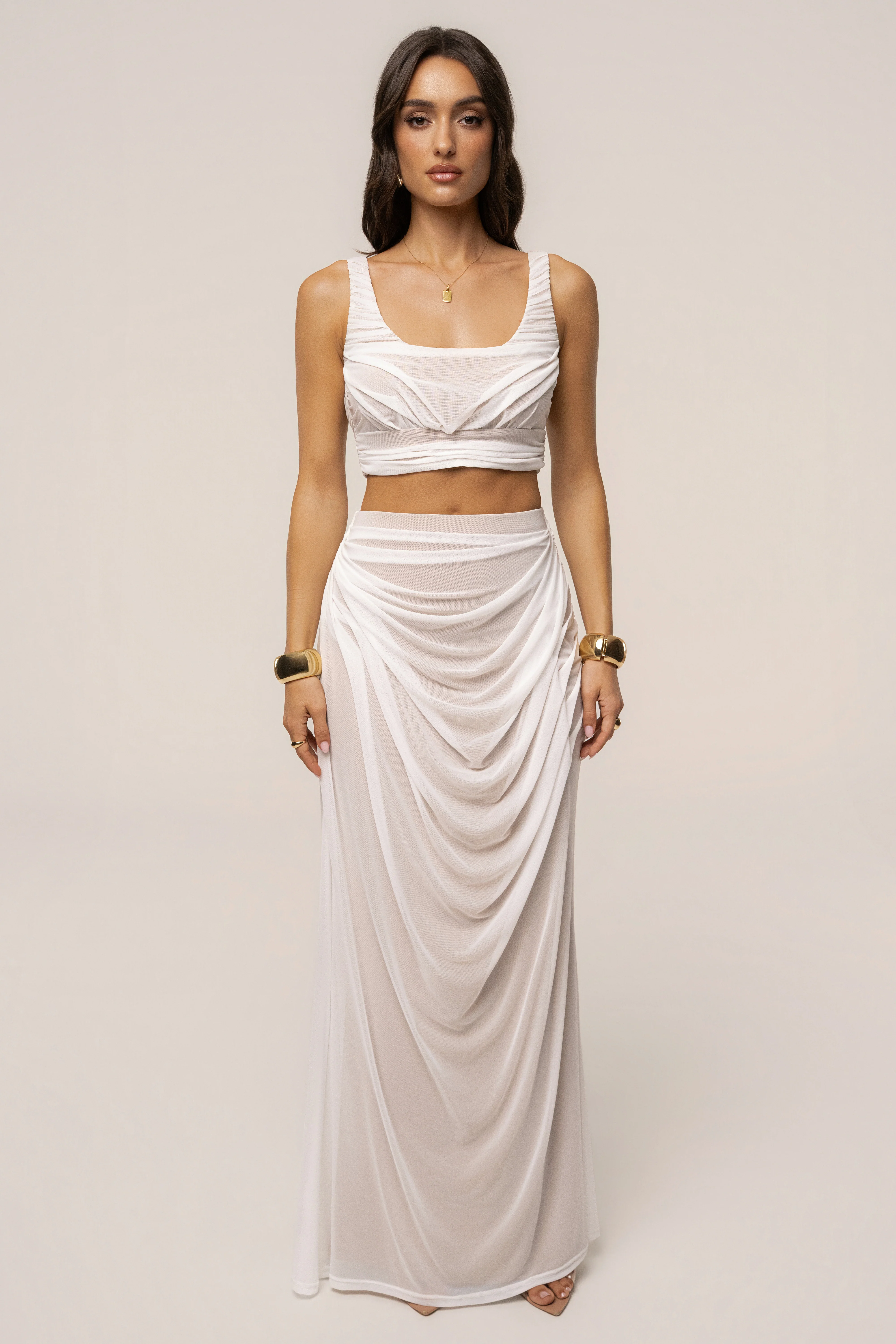 Ivory Ethereal Flow Top