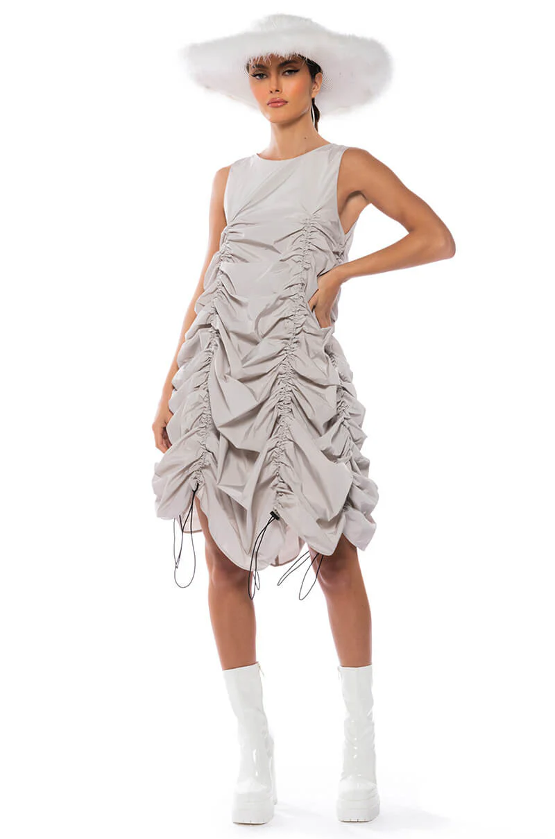 Chloe Drawstring Mini Dress