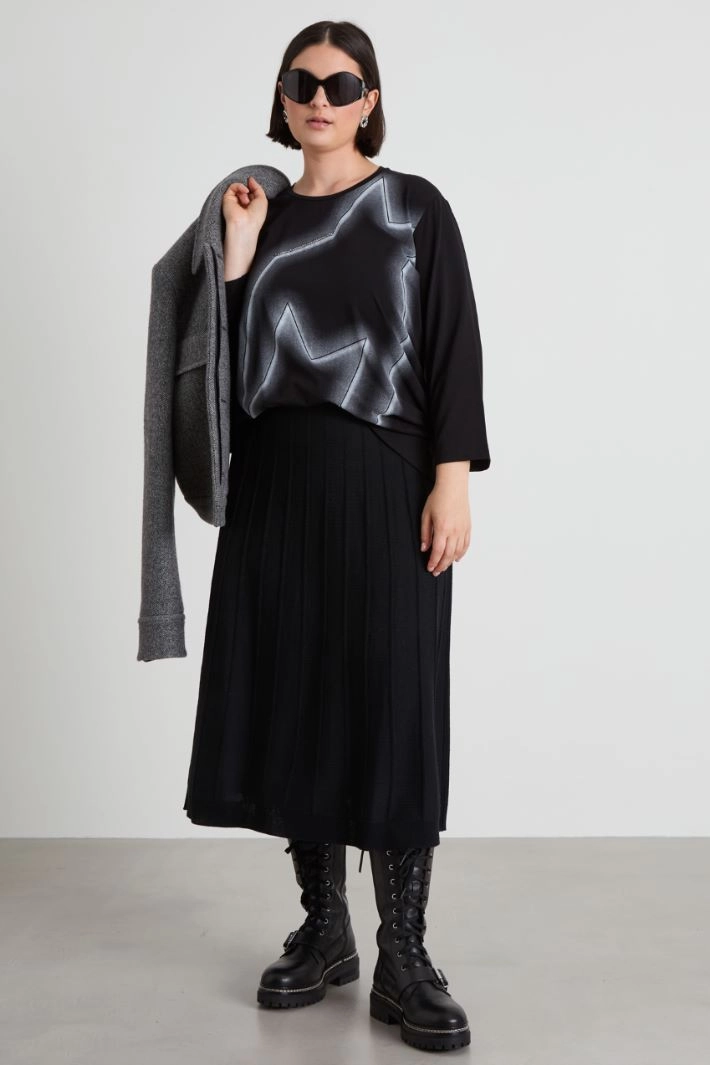 Printed T-shirt - BLACK