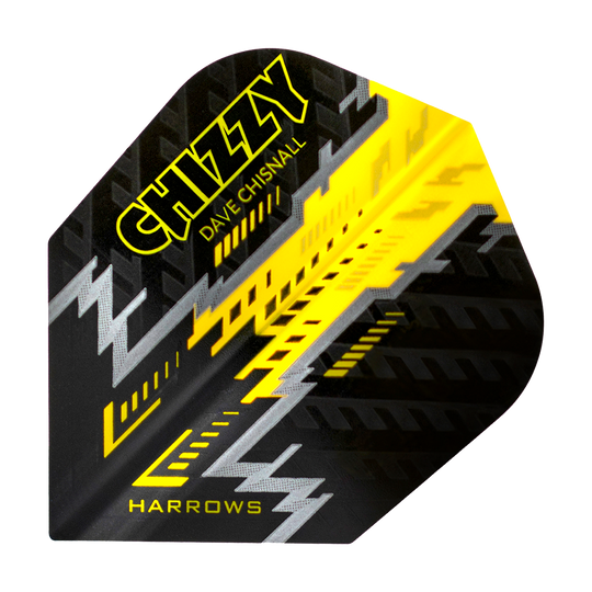 Harrows Dave Chisnall Prime Black Yellow No. 6 Flights