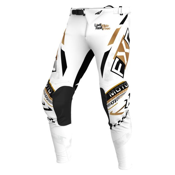 Gladiator 2025 - White / Black cross FXR Podium pantsRef: FXR1538