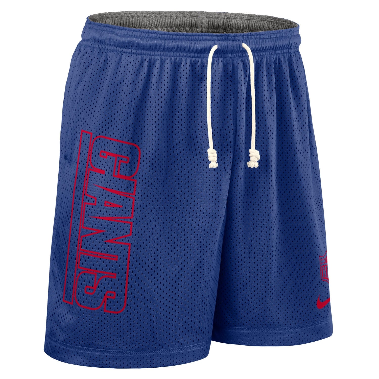 New York Giants 2025 NFL Sideline Reversible Mesh Nike Dri-FIT Shorts Blue