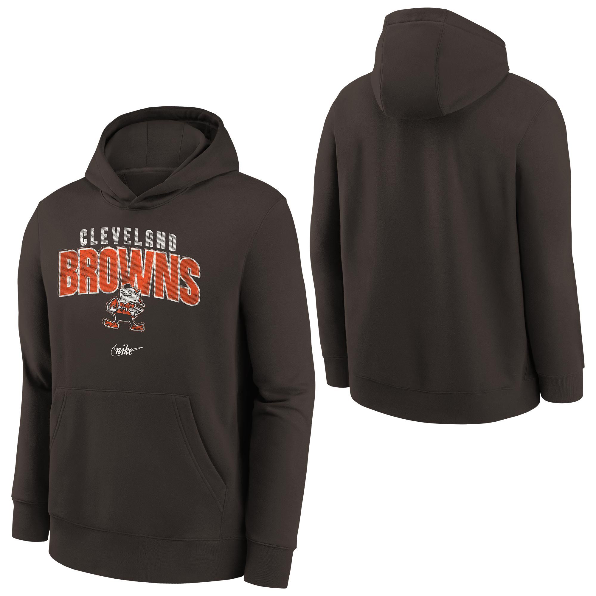 Cleveland Browns Rewind Shout Out Nike Club NFL Hoodie (YOUTH)