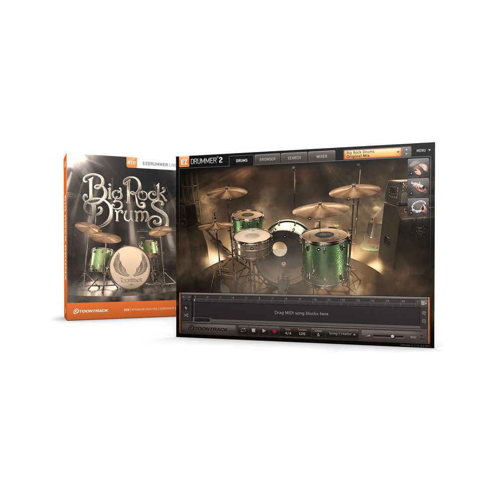 Toontrack EZX Big Rock Drums – Thomann Ireland