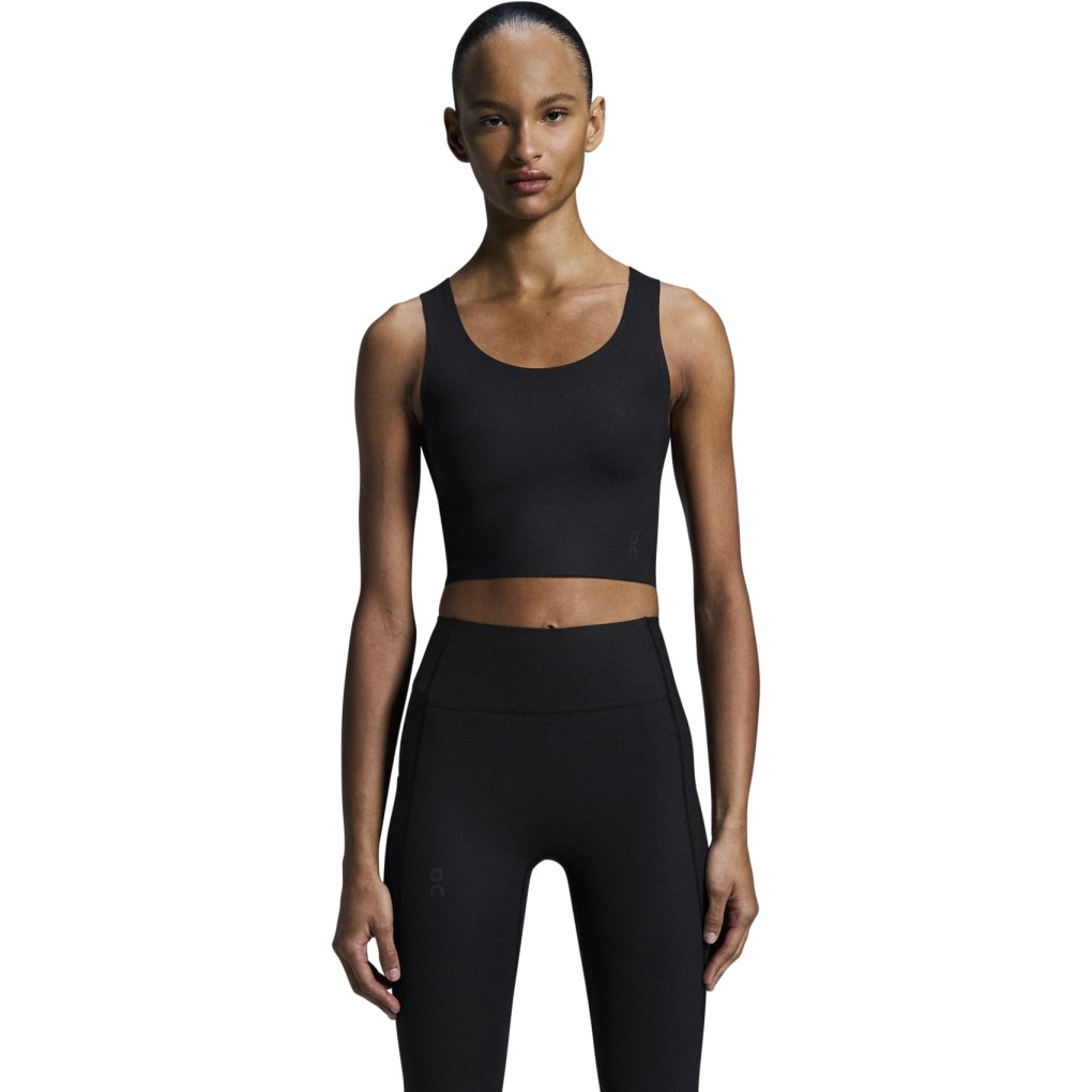 On Studio Open Back Crop Top Women - Black