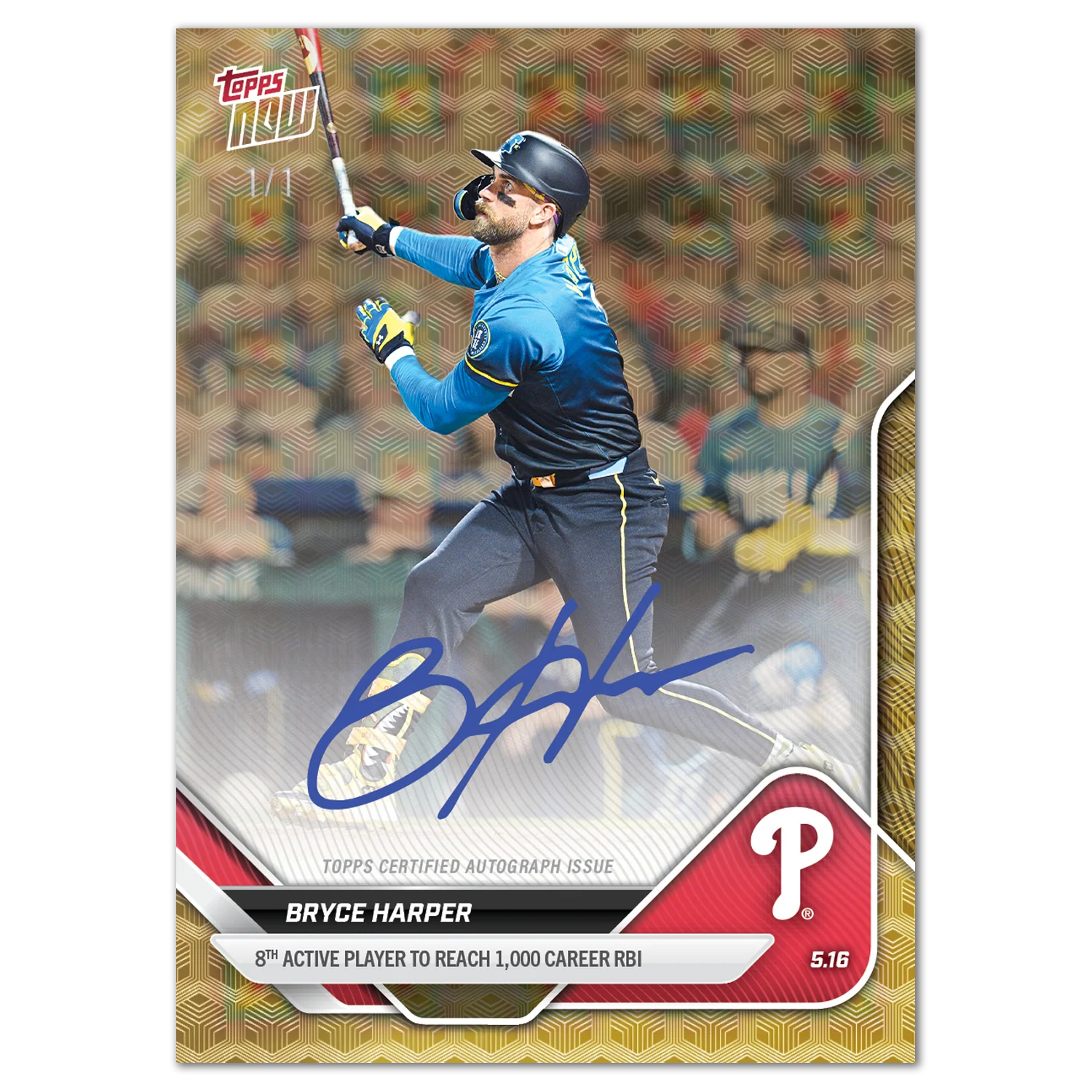 Bryce Harper - 2025 MLB Topps NOW® - Card 187 - LOOK FOR AUTOS