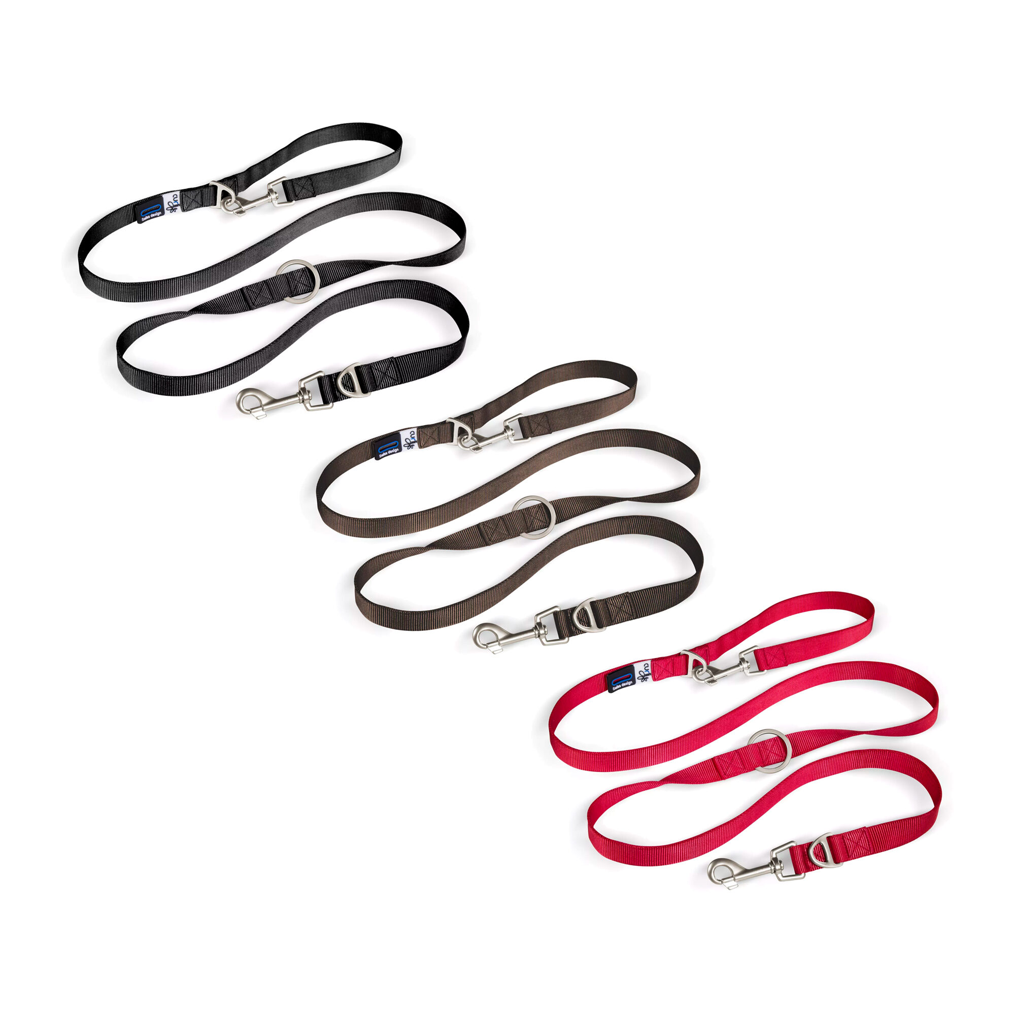 Curli Adjustable Leash Nylon - 200 x 1.5 cm Red