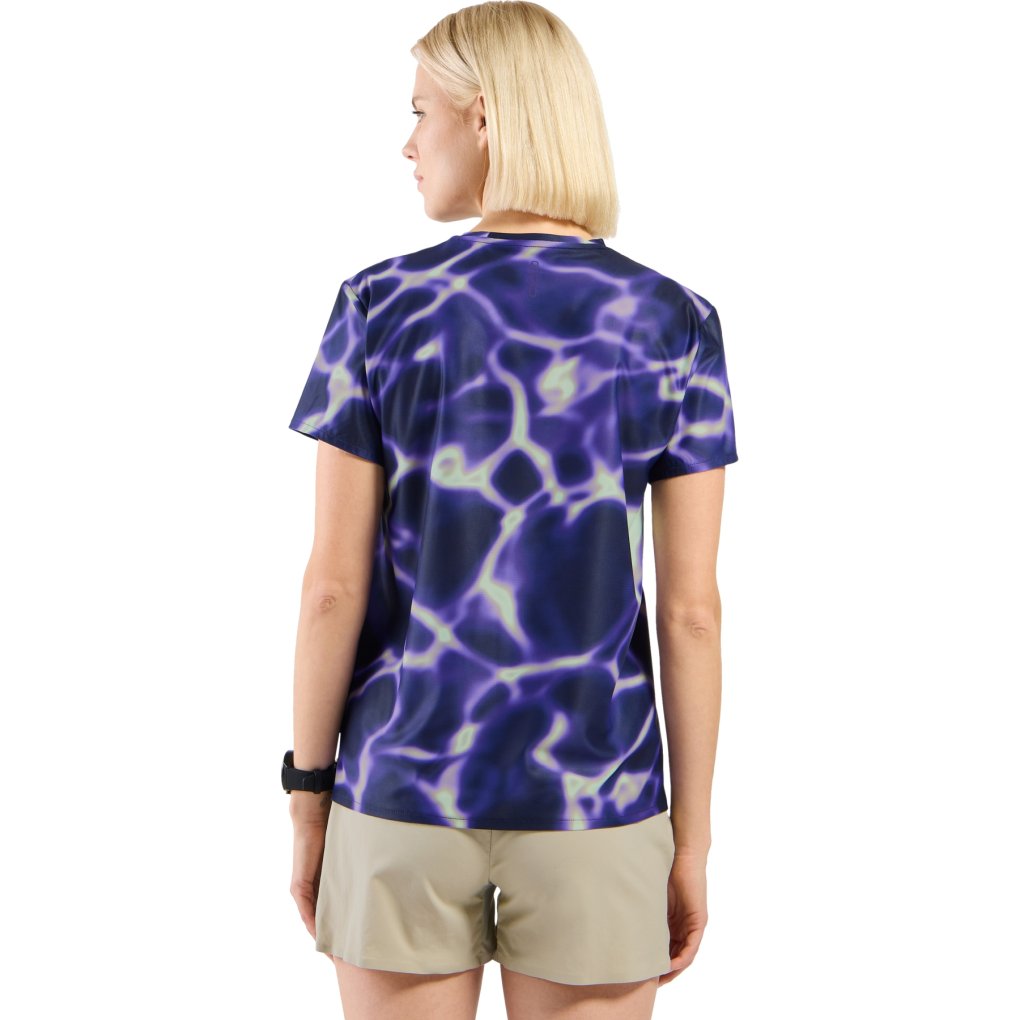Odlo Zeroweight Chill-Tec Print Running T-Shirt Women - afterparty