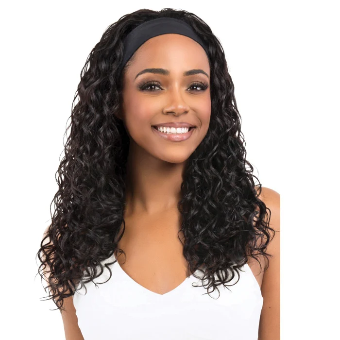 Bobbi Boss Active 100% Human Hair Headband Wig - MH1421 HB DEEP WAVE