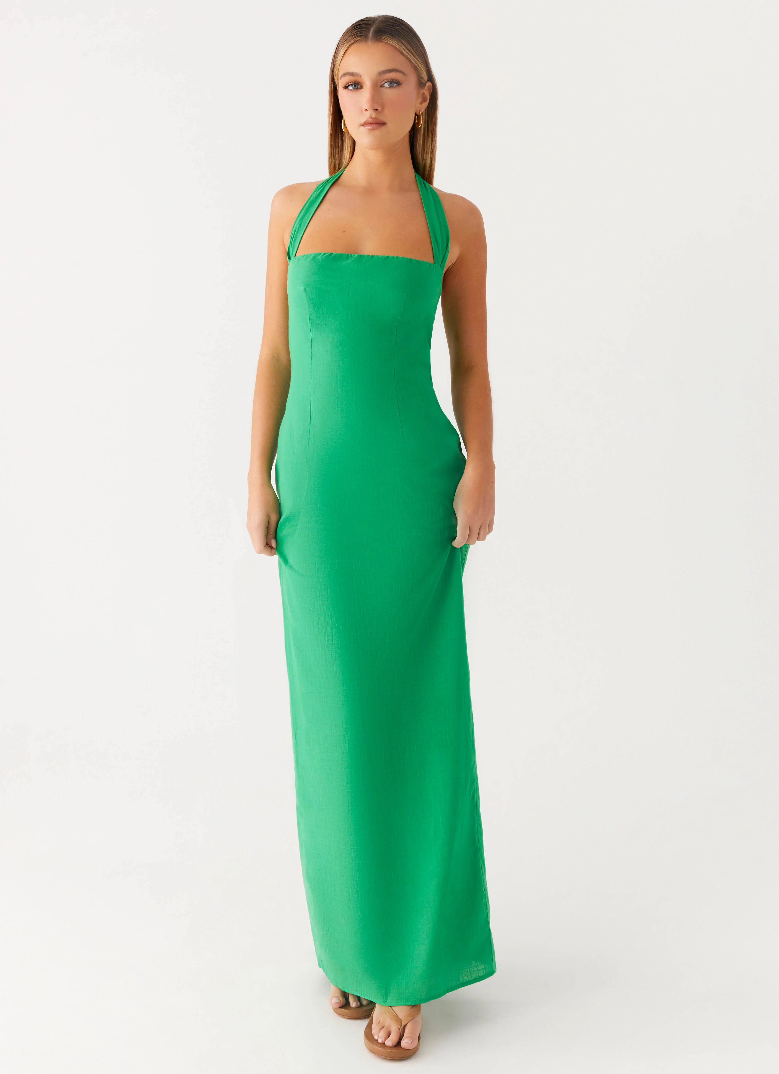 Allyse Cotton Maxi Dress - Cactus