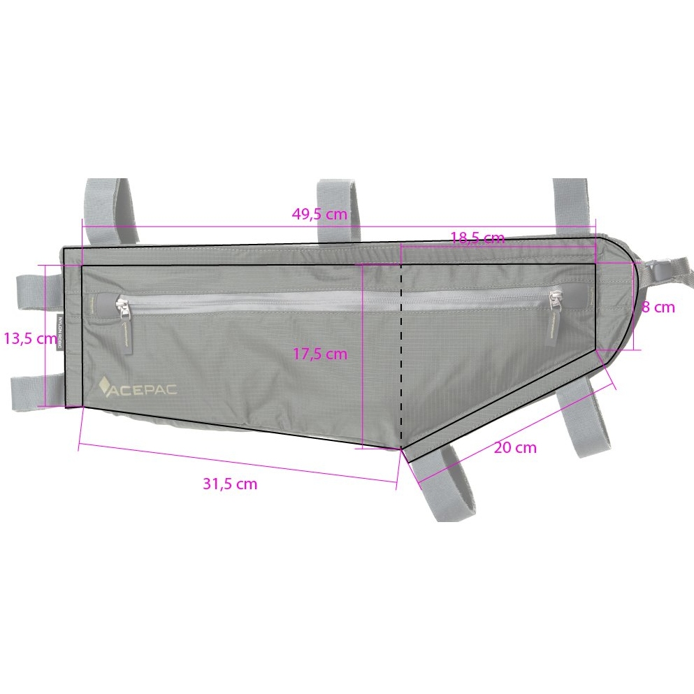 Acepac Zip Frame Bag L MKIII - 4.5L - black