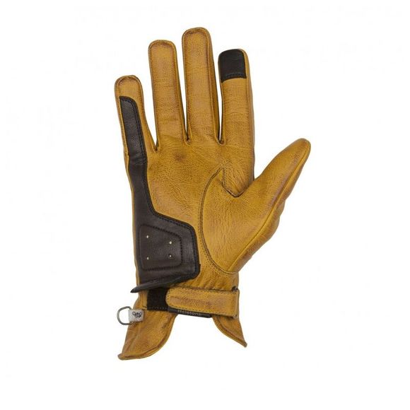 Helstons SWALLOW Soft Leather Gloves - Yellow / BrownRef: HS0751