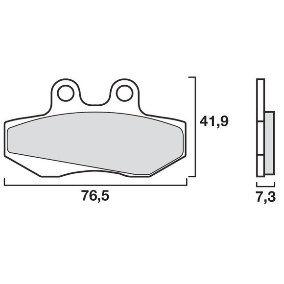 Brembo organic front brake padsRef: 07GR1406