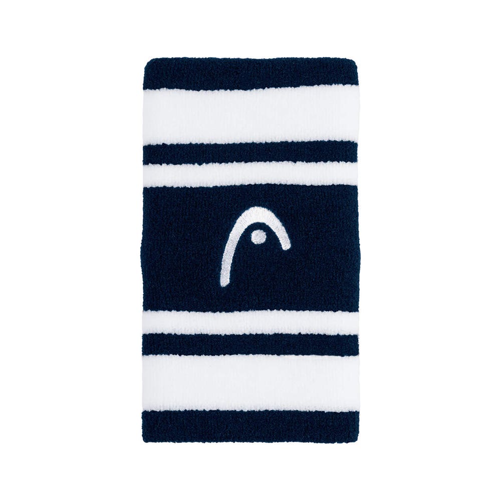 WRISTBAND HEAD STRIPED 2.5 NAVY BLUE
