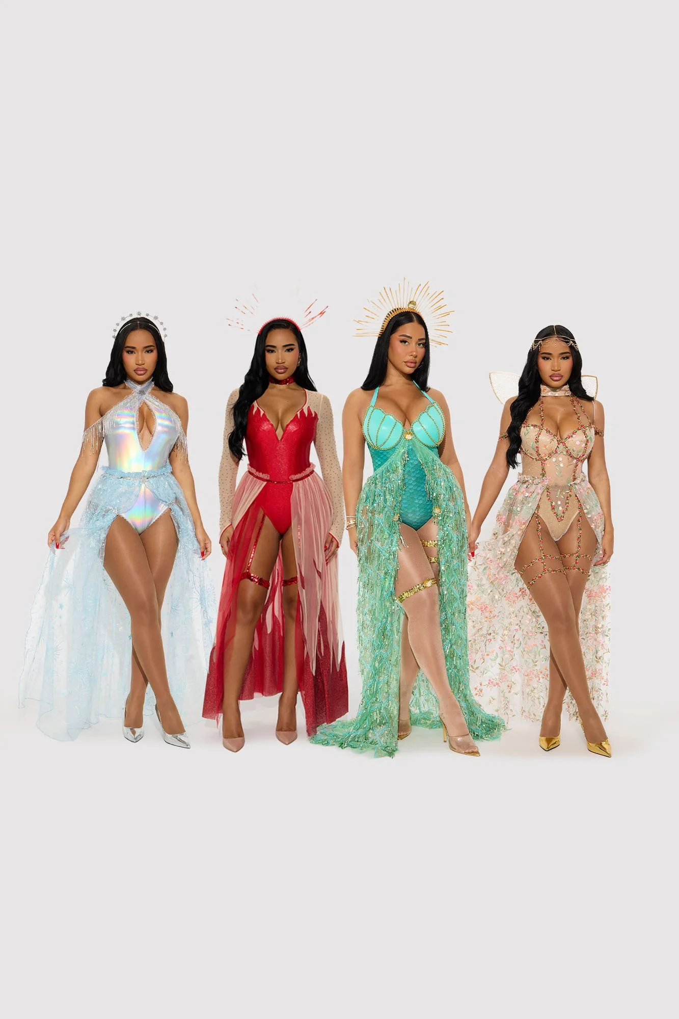 Constellation Nymph 2 Piece Costume Set - Silver