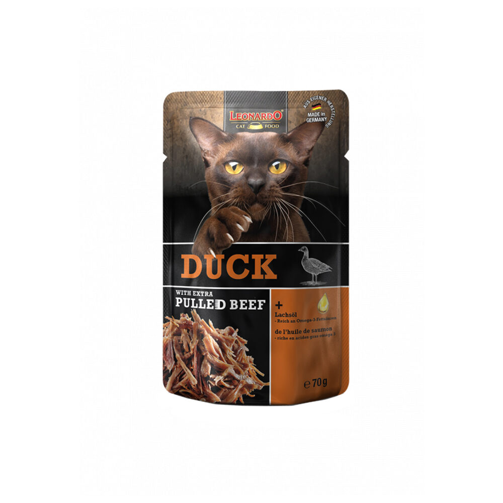 Leonardo - Chicken + Extra Pulled Beef - Sachet - 16 x 70 g
