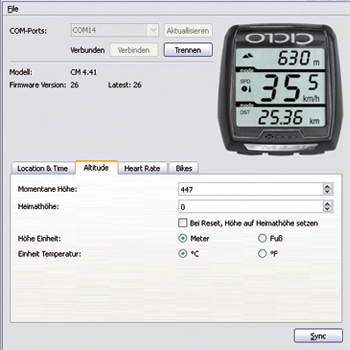 Ciclosport PC-Set-Tool CM USB Interface for CM 2.11 to 9.3 A